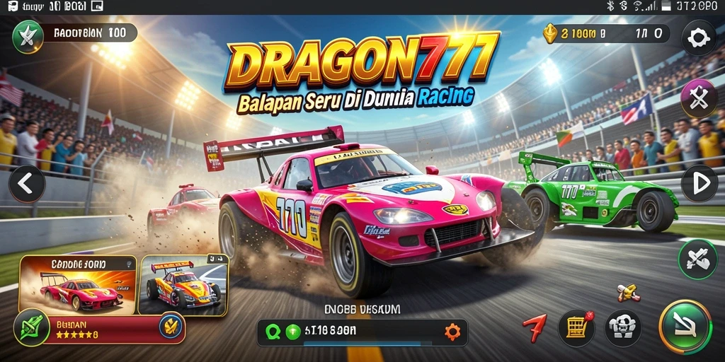 Tampilan gameplay Racing yang menarik di DRAGON777.