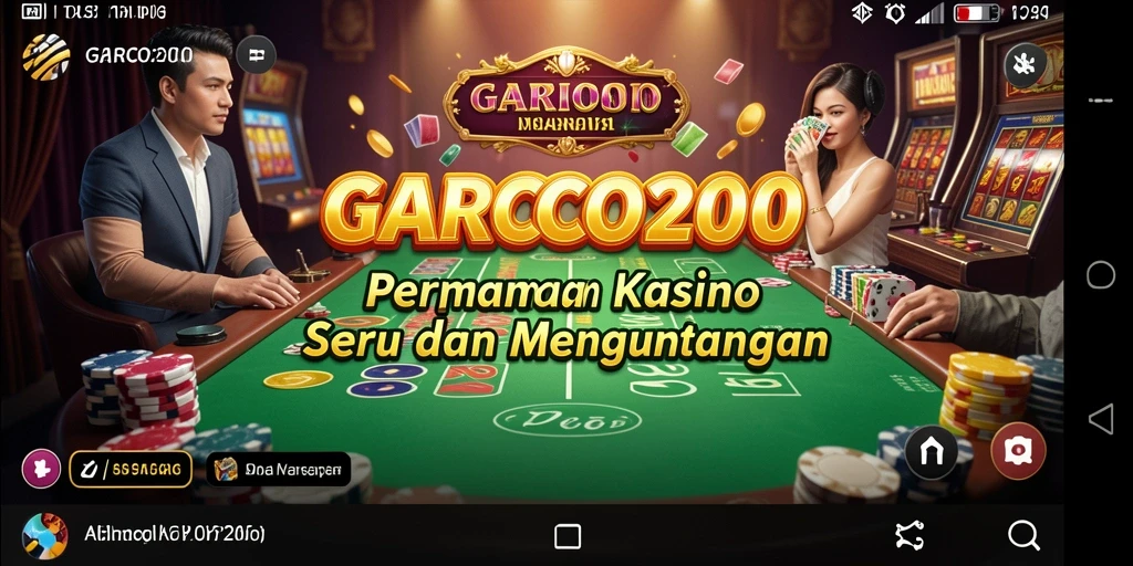 Tangkapan layar gameplay GARCO200 menampilkan momen seru di Kasino.