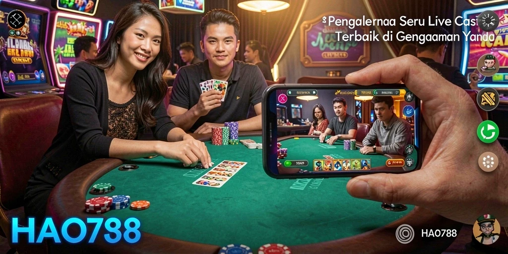 Tampilan gameplay Live Casino yang menarik dan interaktif.
