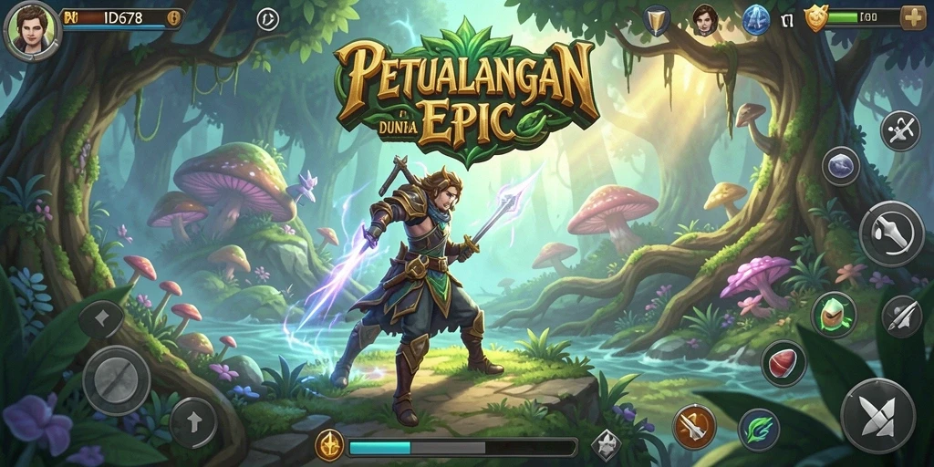 Tampilan menakjubkan dari petualangan RPG di ID678.