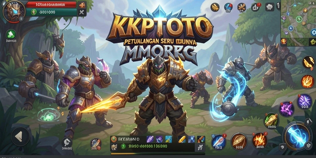 Screenshot gameplay KPKTOTO yang menampilkan pertempuran seru dan interaksi pemain.