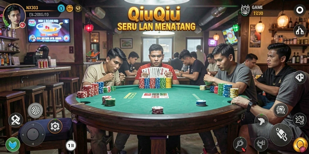 Tampilan screenshot NX303 yang menarik saat bermain QiuQiu.