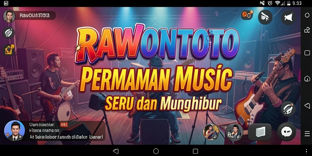 Tampilan gameplay seru dan interaktif permainan musik RAWONTOTO.