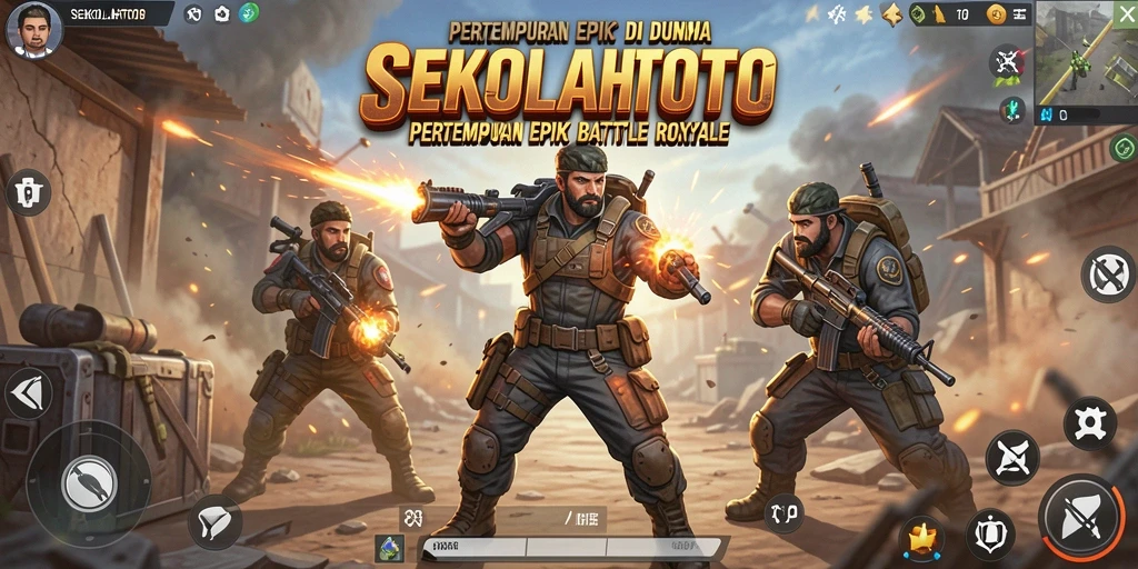 Tangkapan layar dari aksi pertempuran di SEKOLAHTOTO.